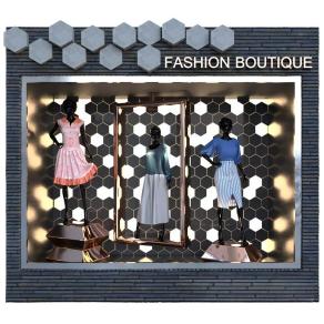 现代服装橱窗-D6